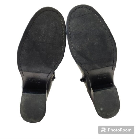 FRYE Kristen Harness Short black boots size 6 B USA - Picture 2 of 4